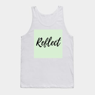 Reflect - Mint Background Tank Top